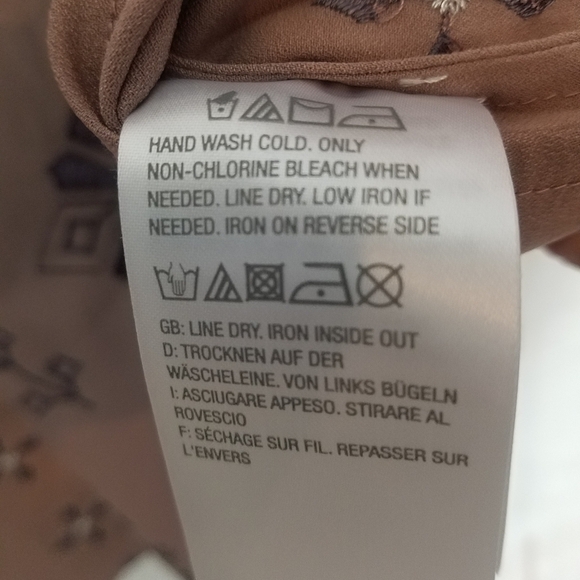 Logo by Lori Goldstein color block embroidered beaded blouse - Picture 13 of 13